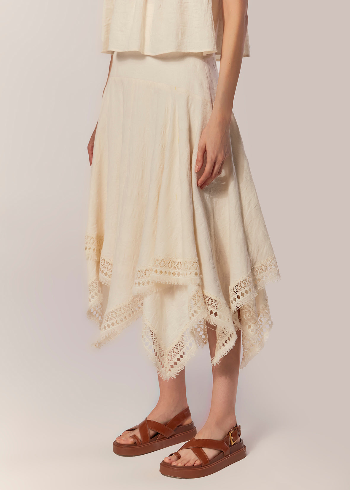 POINTED MIDI SKIRT  KERMAN