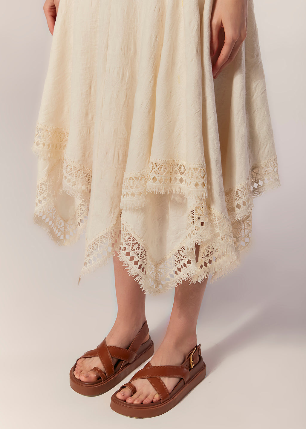 POINTED MIDI SKIRT  KERMAN