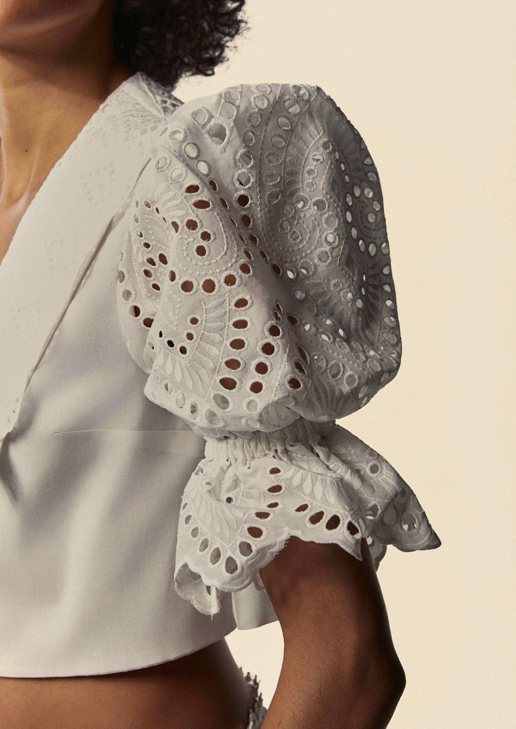 CROPPED 3/4-SLEEVE SHIRT LUMINA