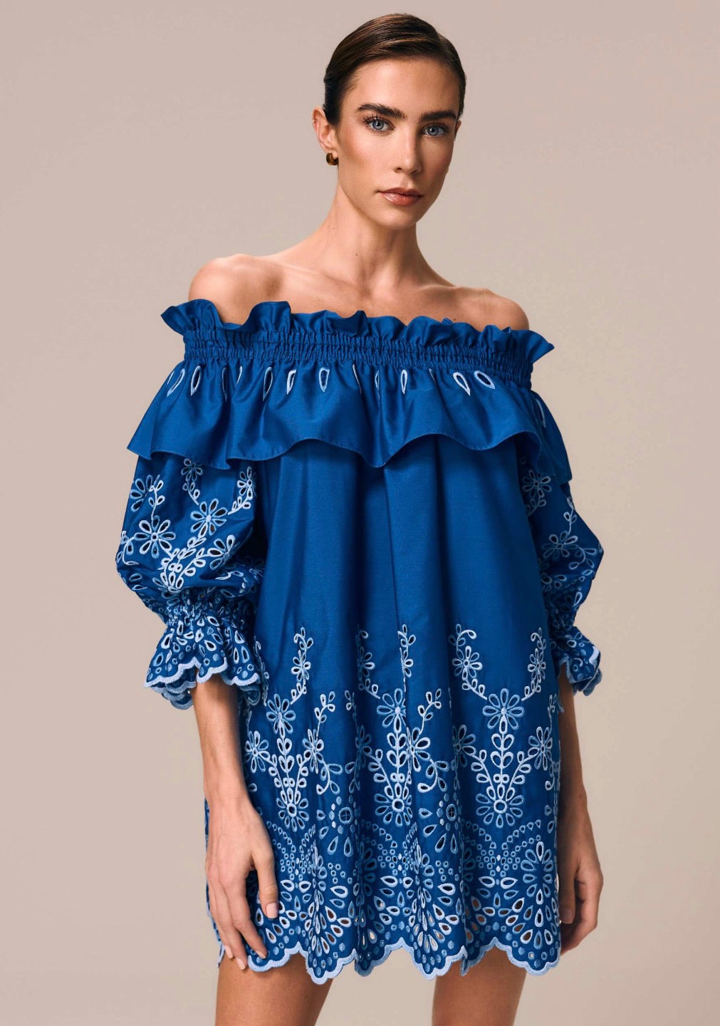 SHORT OFF-THE-SHOULDER DRESS RICORDI
