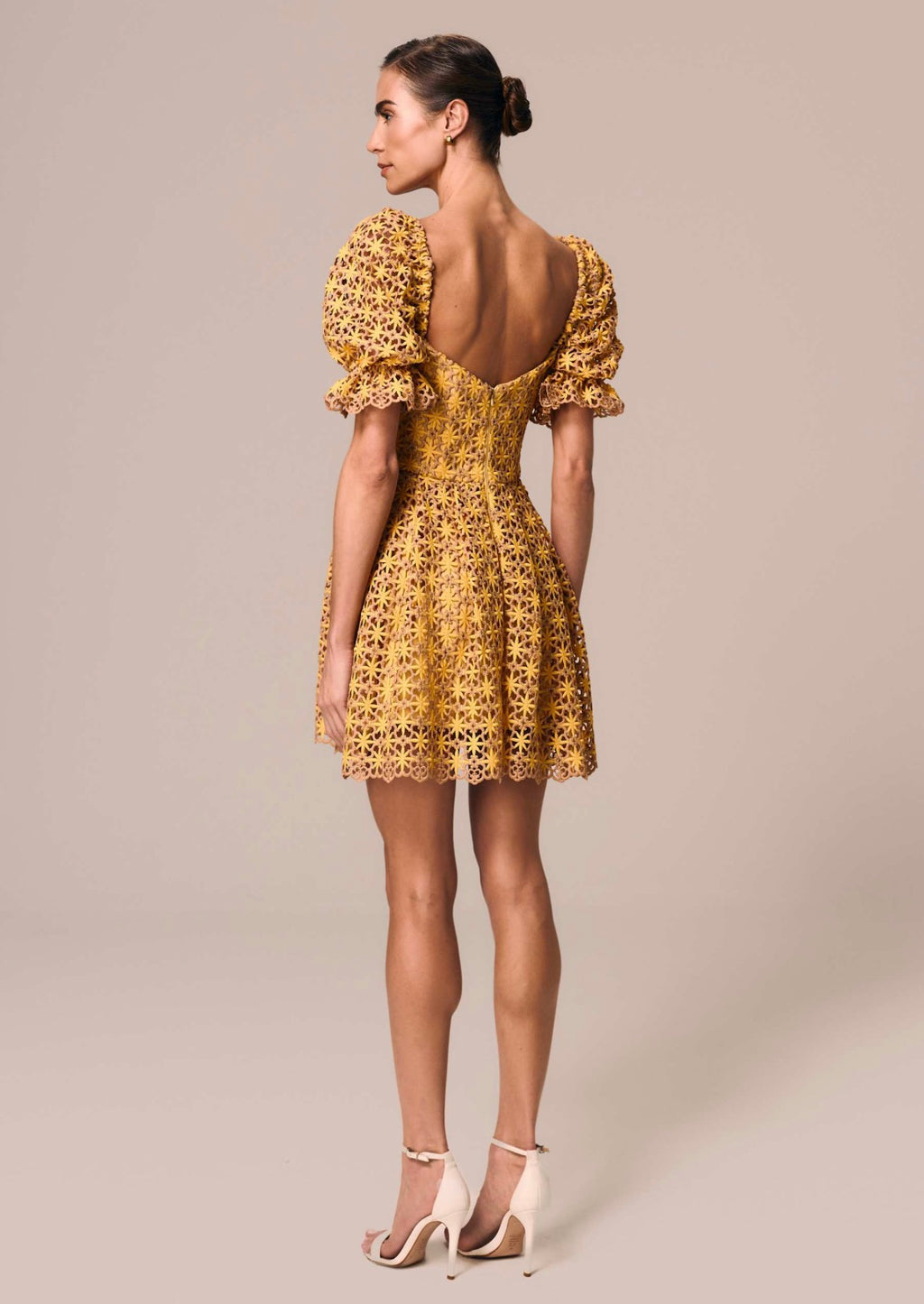 SHORT DRESS WITH BALLOON SLEEVES CASA
