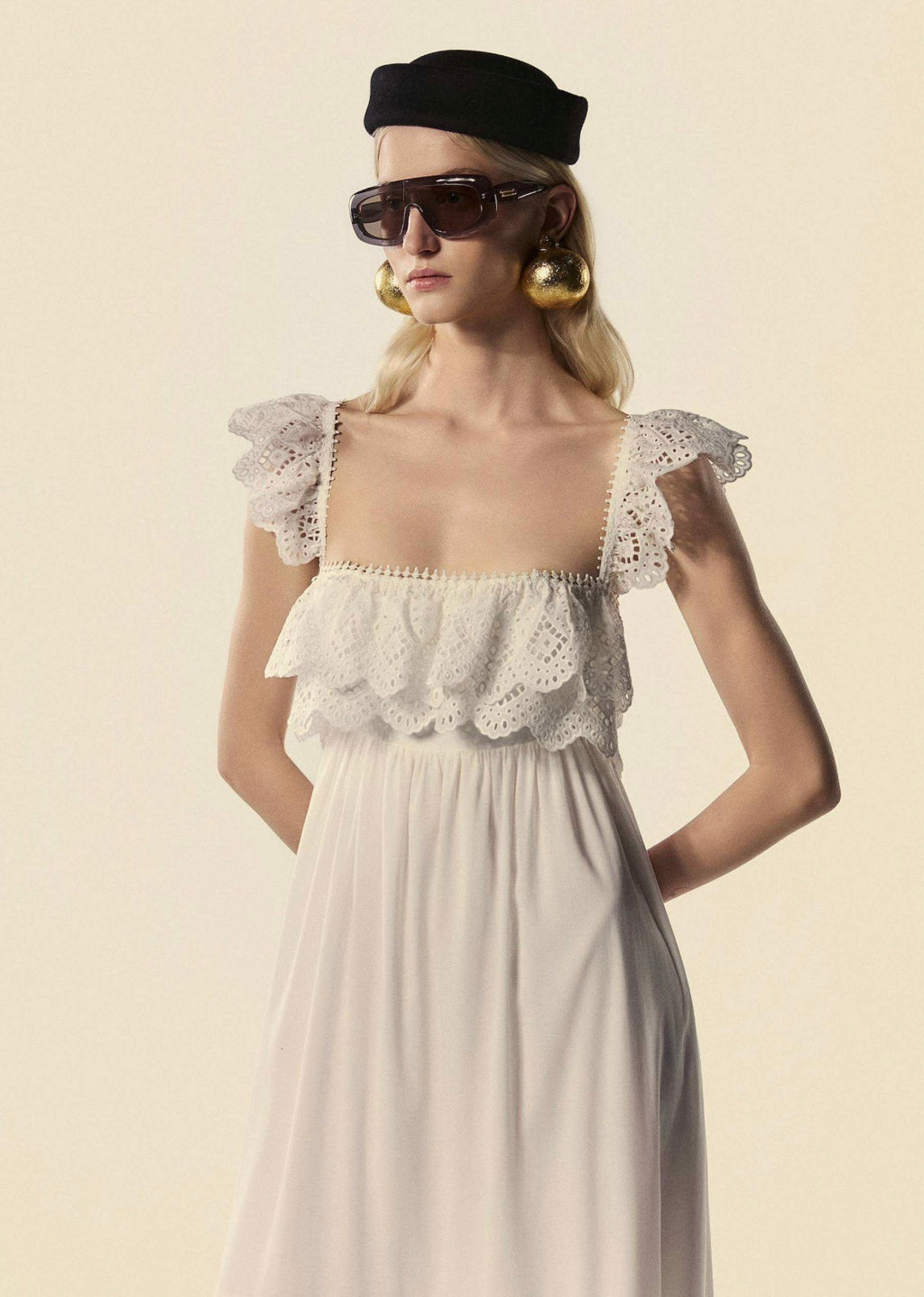 LONG DRESS WITH STRAPS LUMINA