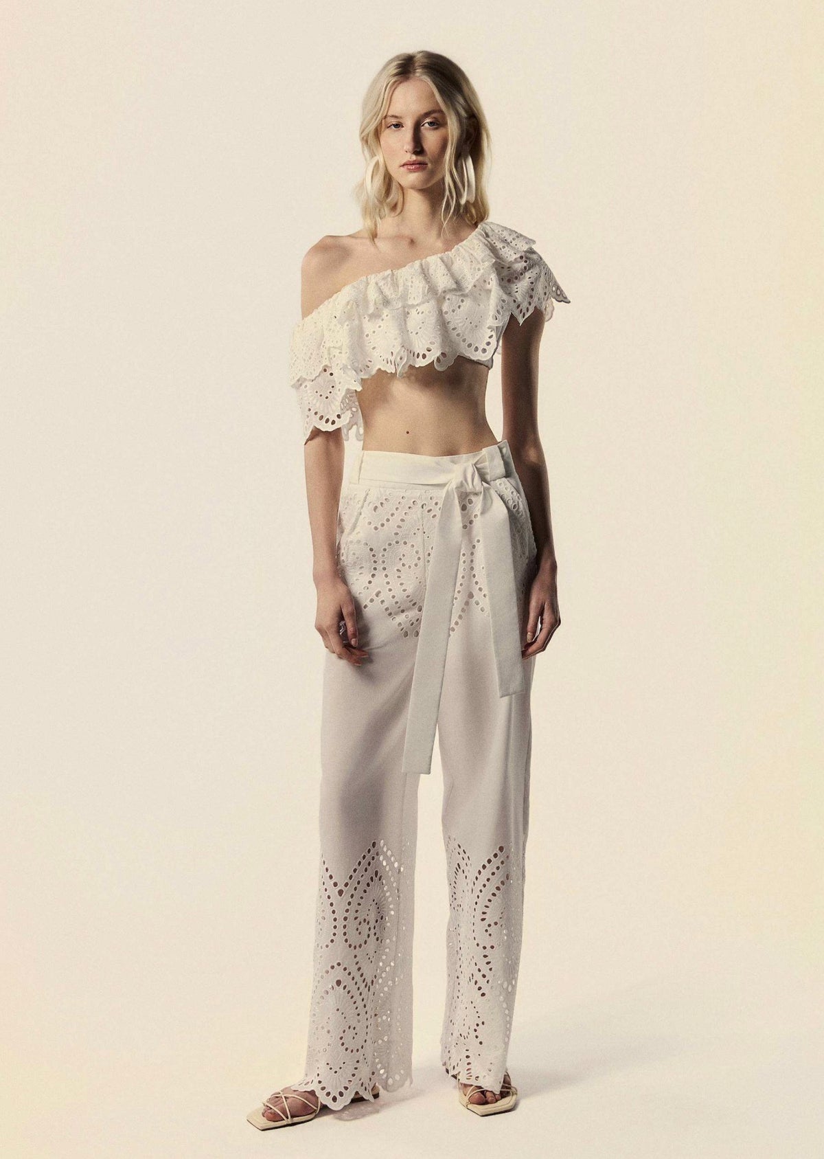 WIDE-LEG PANTS WITH SASH LUMINA