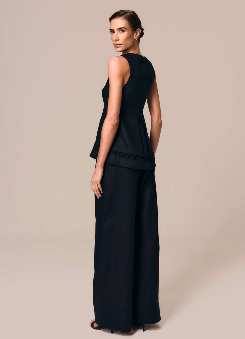 TIE-FRONT BLOUSE TOP ESSENCIA