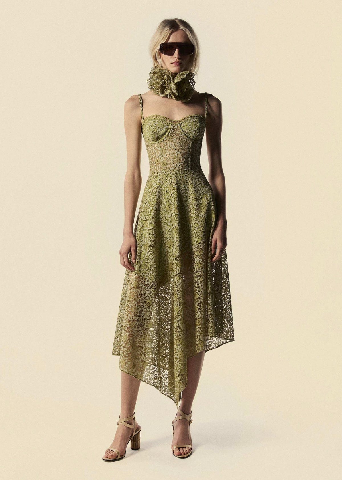 MIDI CORSET DRESS WITH STRAPS BOSQUE