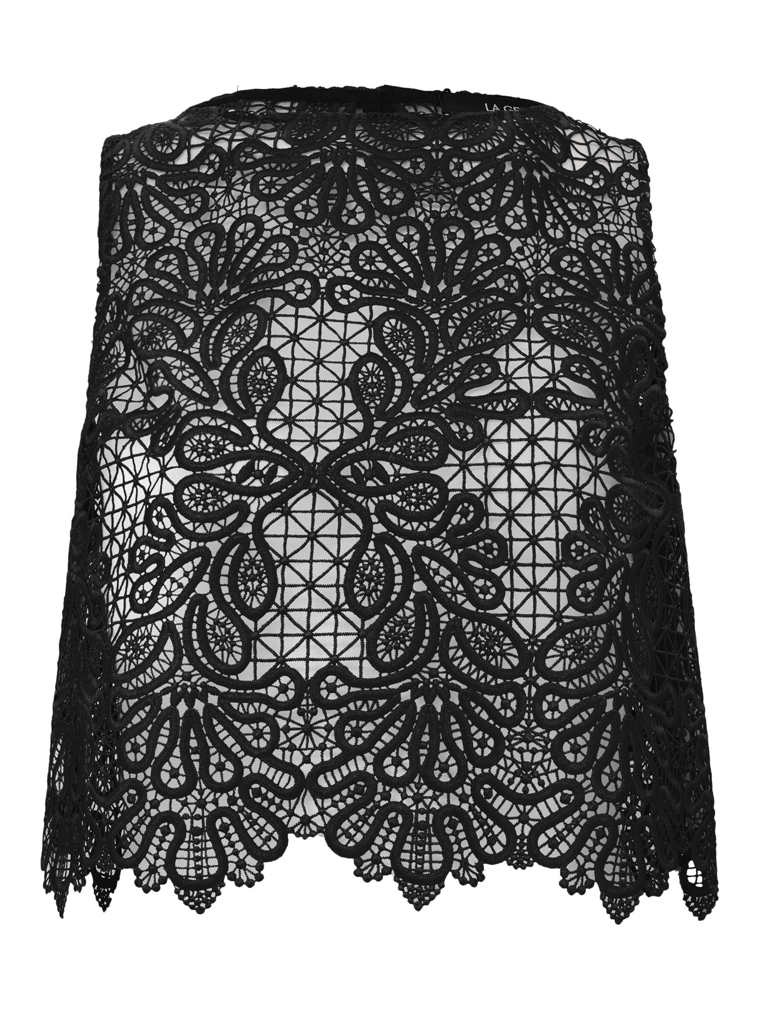 BLACK ORGANIC BLOUSE WITH STRAPS