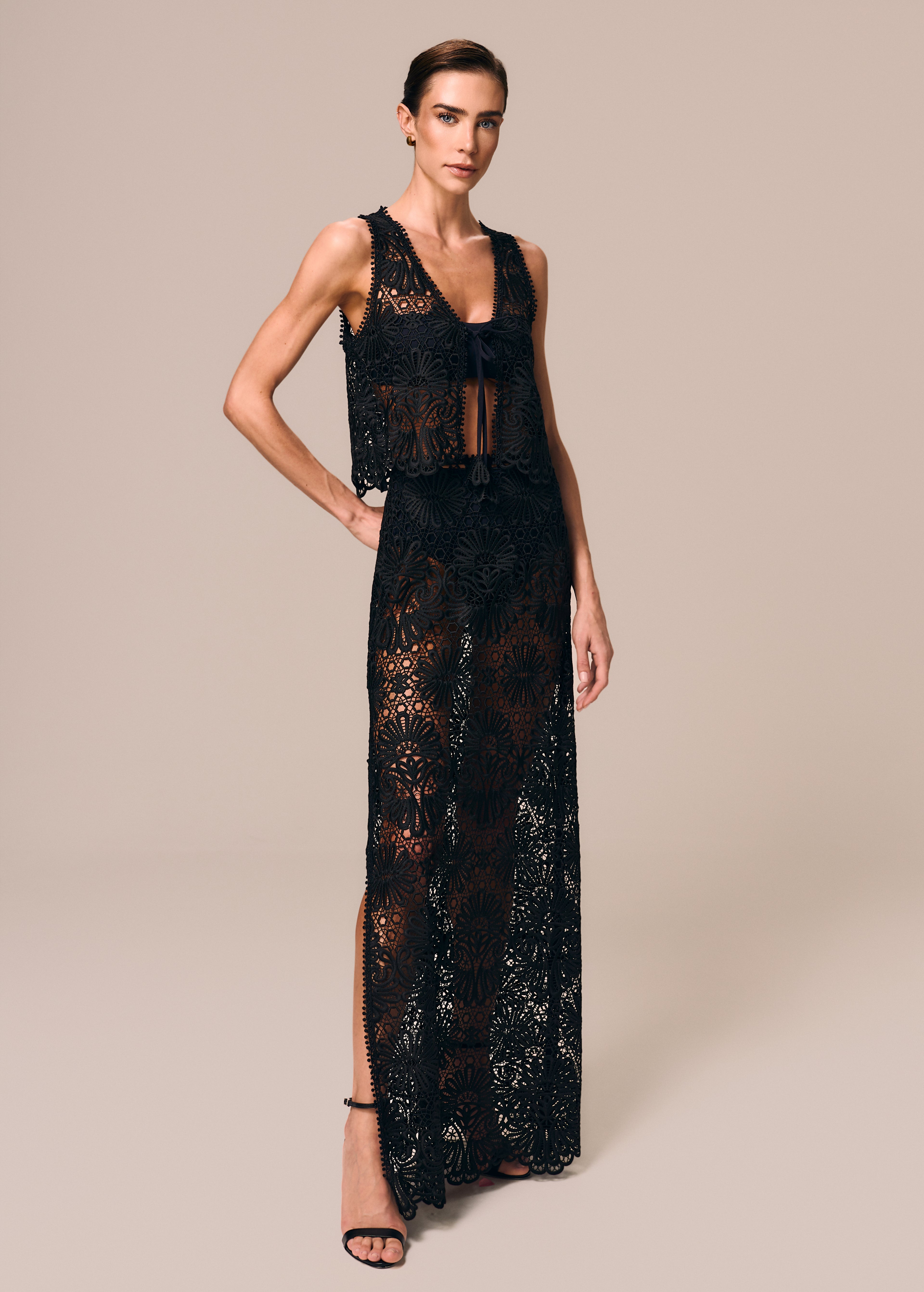 TIE FRONT TOP CERAMICA