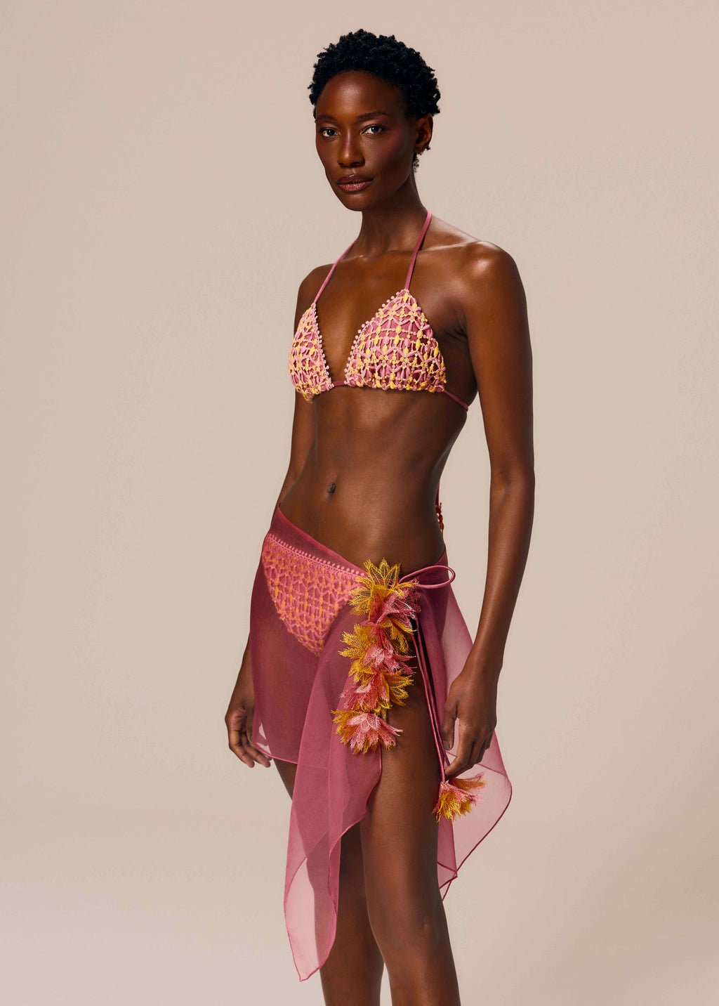 SHORT PAREO SKIRT AXE