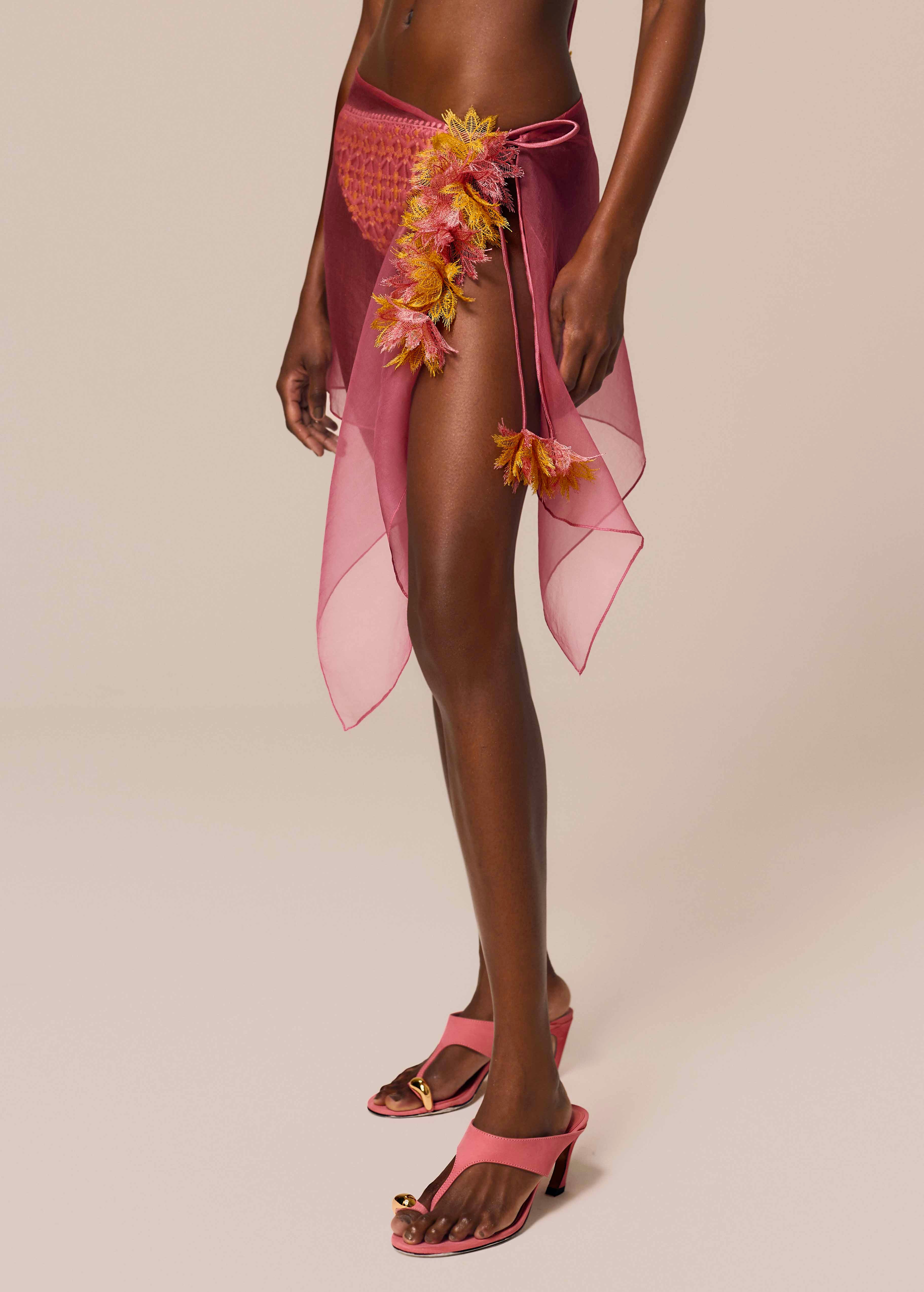 SHORT PAREO SKIRT AXE