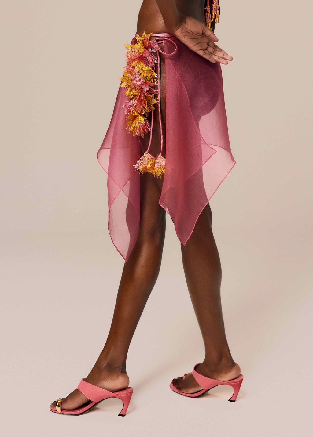 SHORT PAREO SKIRT AXE