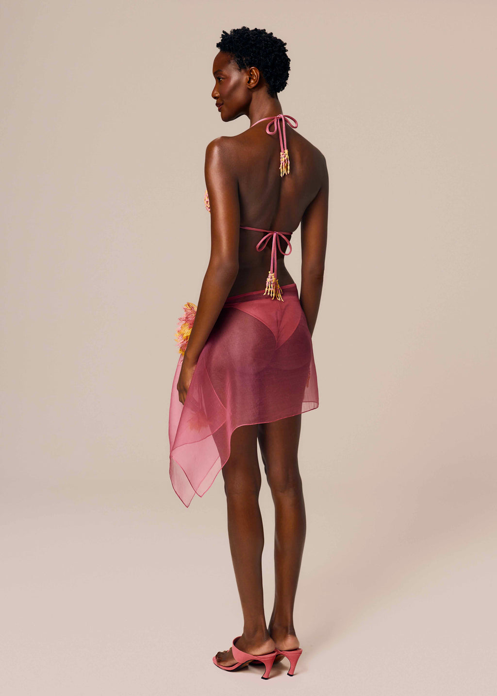 SHORT PAREO SKIRT AXE