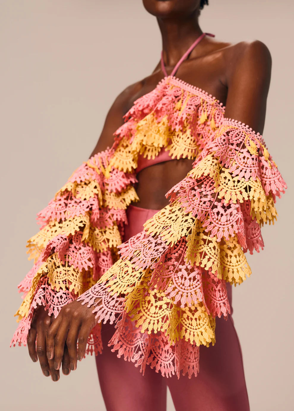 HALTER TOP WITH SLEEVES RITMO