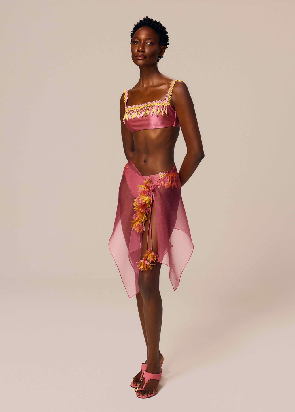 SHORT PAREO SKIRT AXE