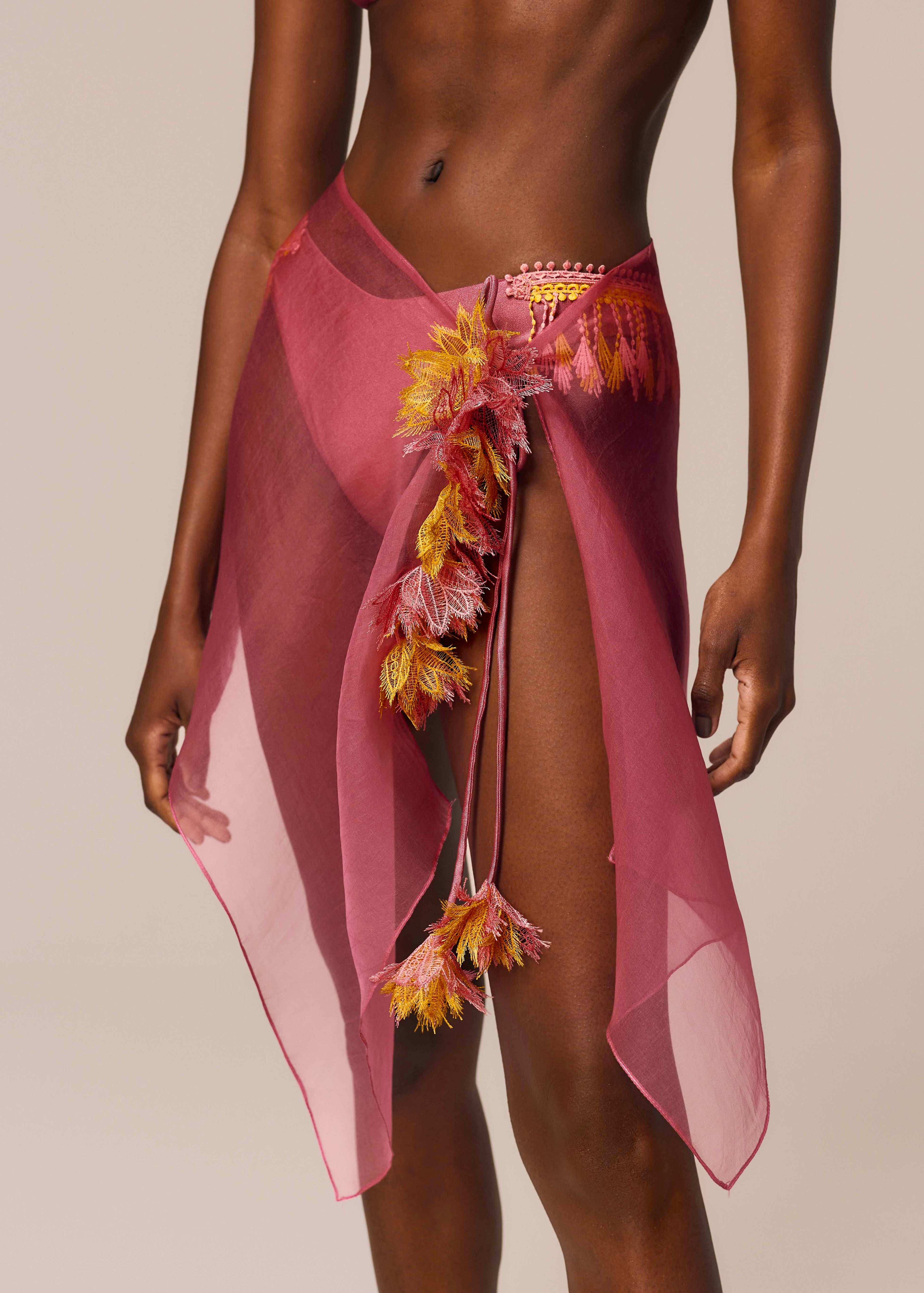 SHORT PAREO SKIRT AXE