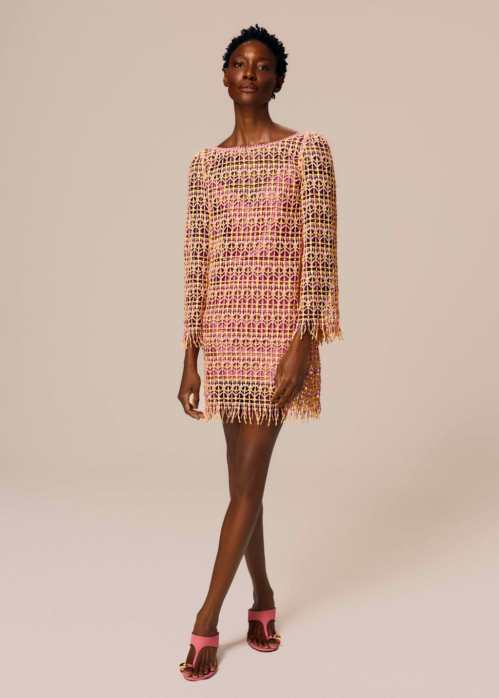 SHORT FLARE-SLEEVE DRESS FEVEREIRO