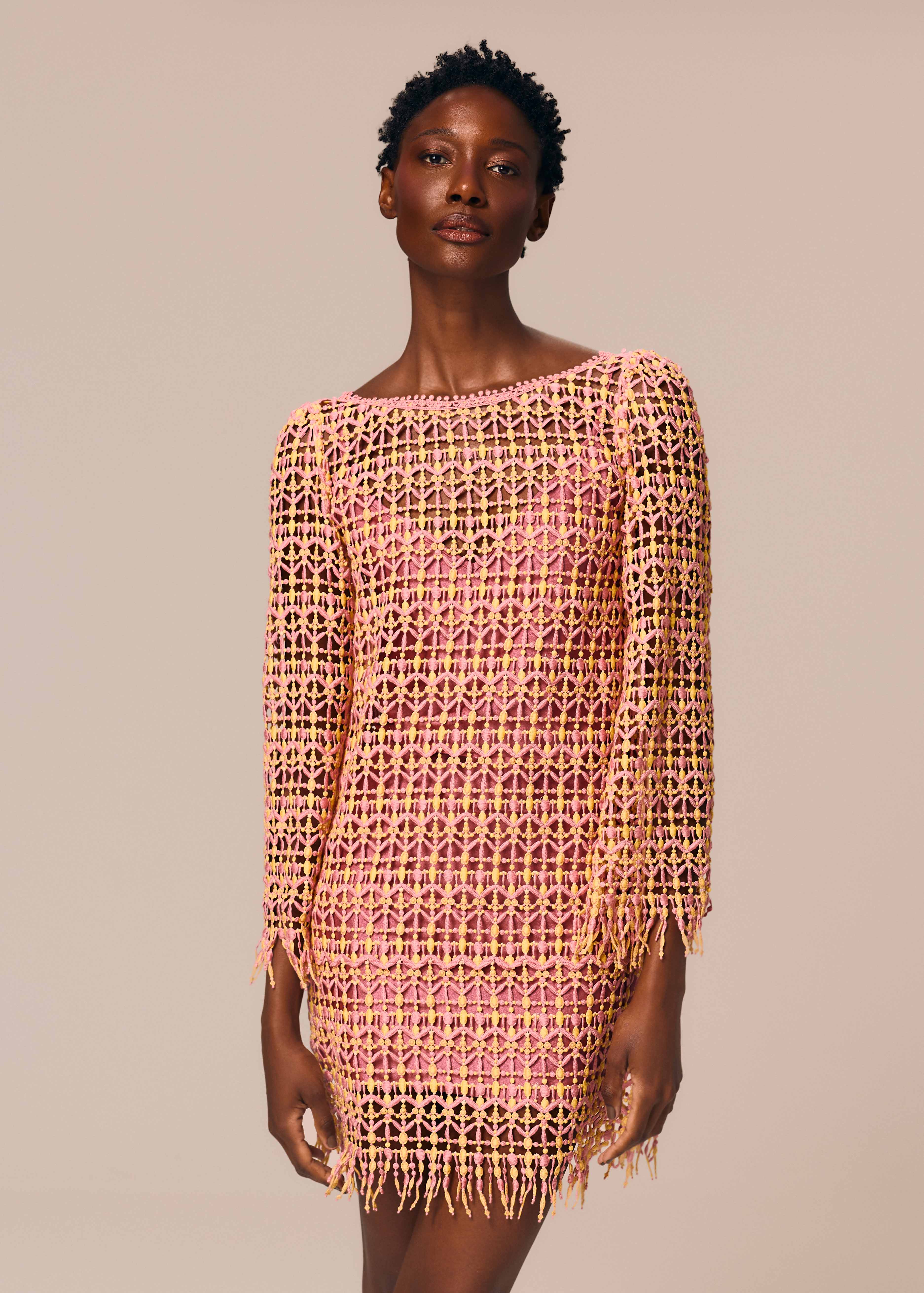 SHORT FLARE-SLEEVE DRESS FEVEREIRO