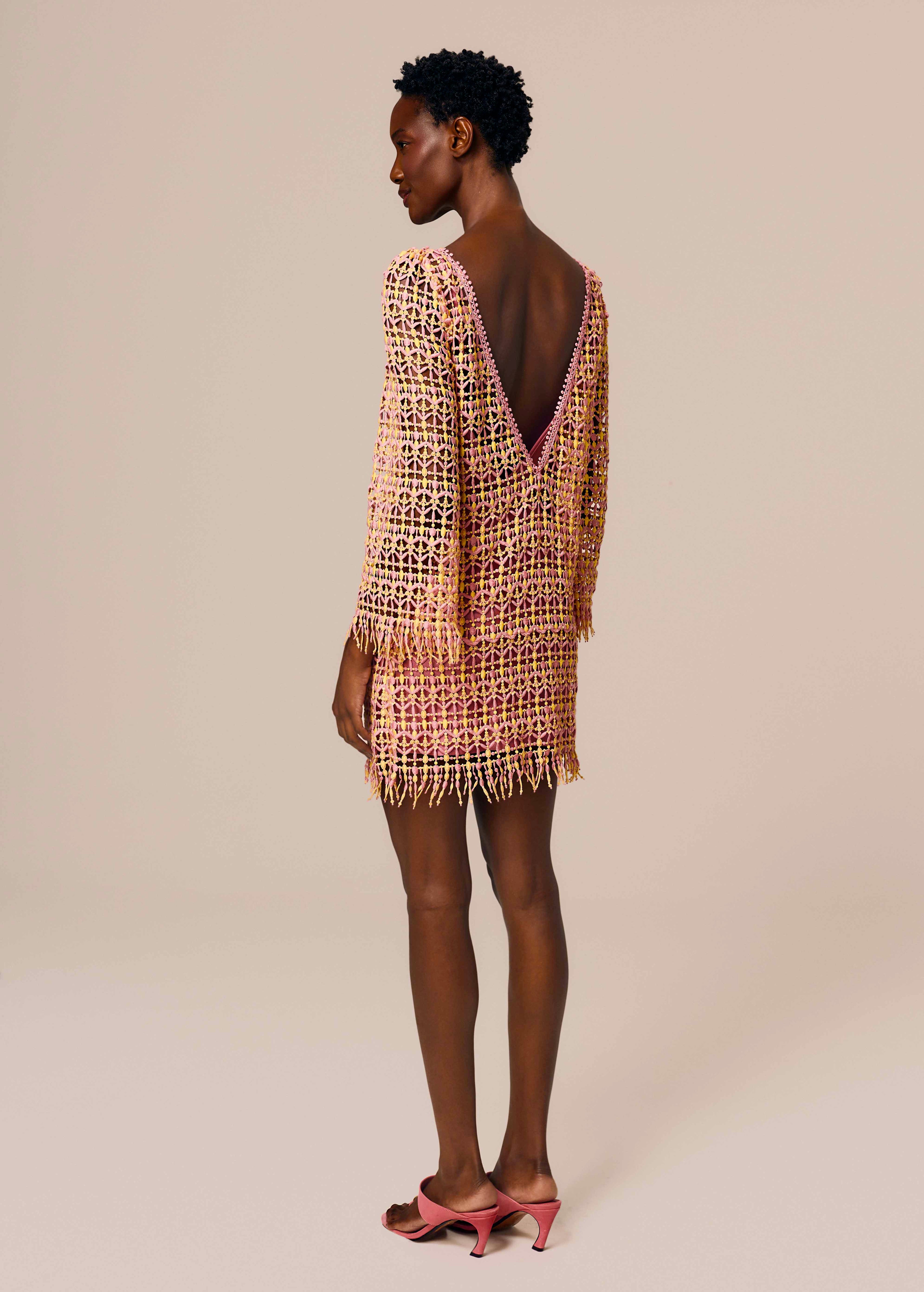 SHORT FLARE-SLEEVE DRESS FEVEREIRO