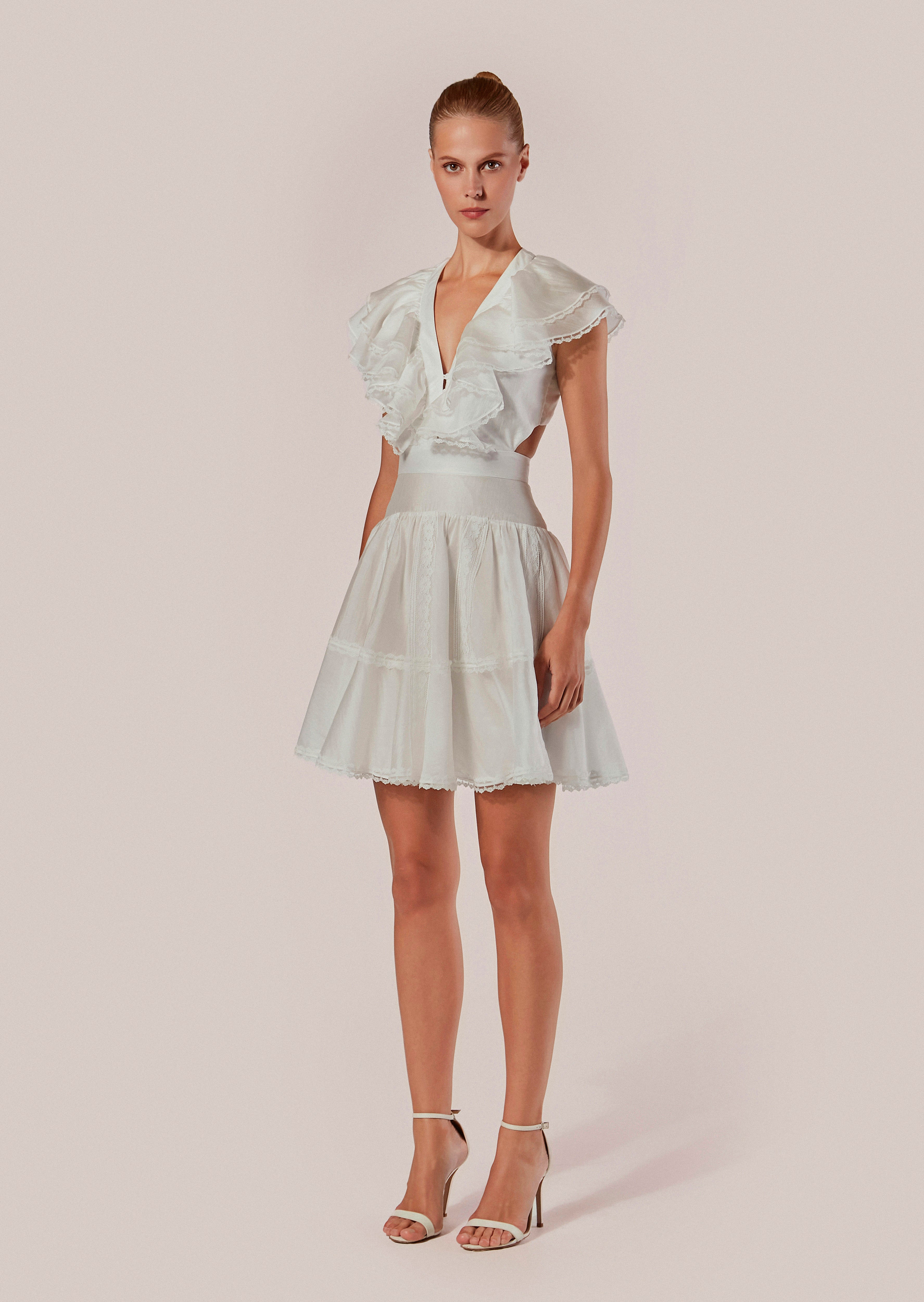 SHORT DRESS WITH RUFFLES INNO