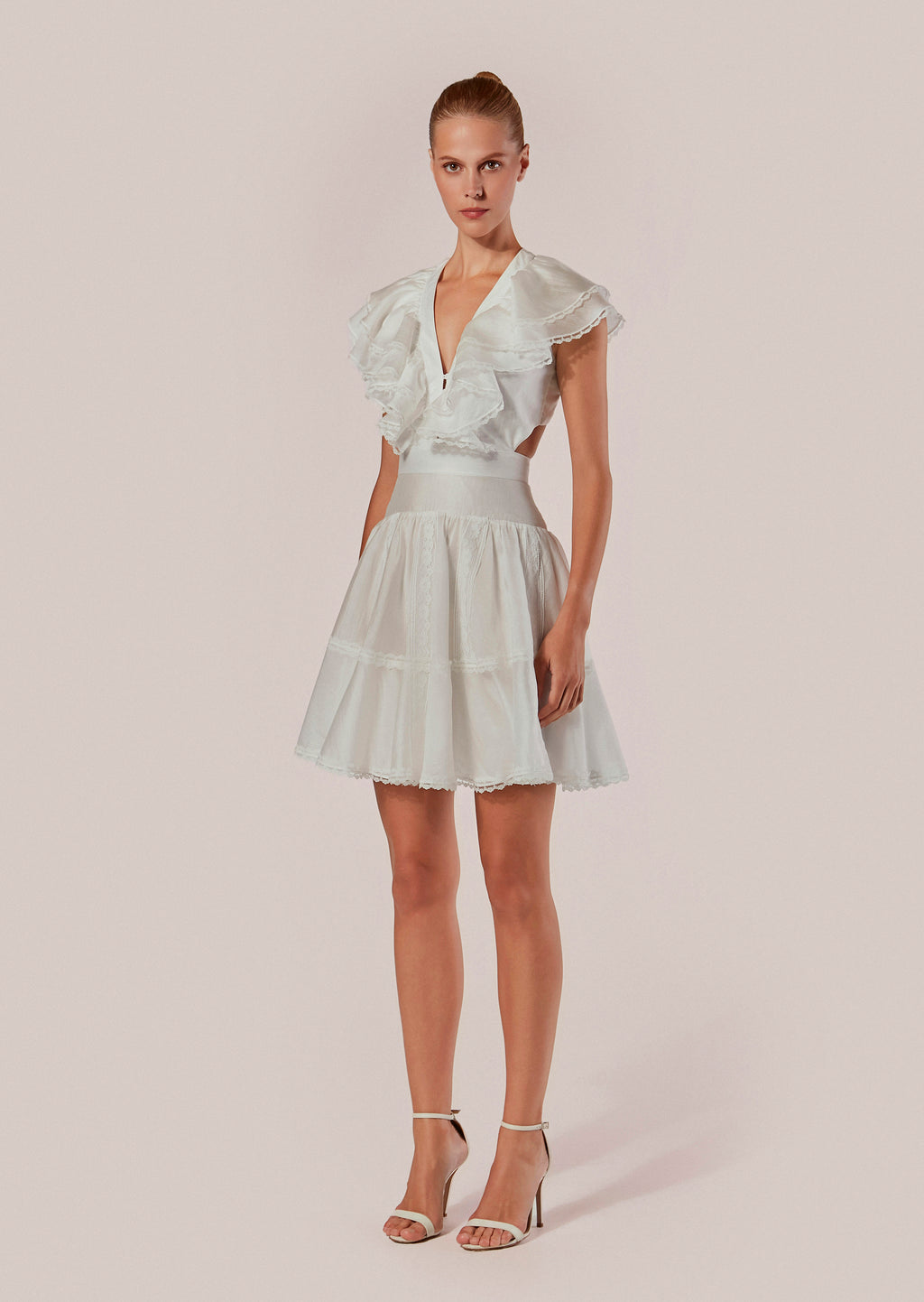 SHORT DRESS WITH RUFFLES INNO