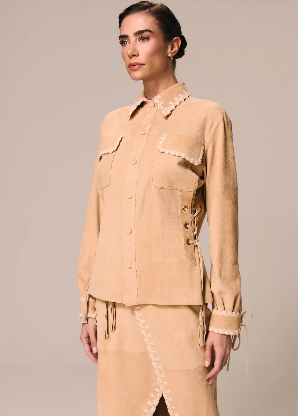LONG-SLEEVE SHIRT CHAMOISE AREIA