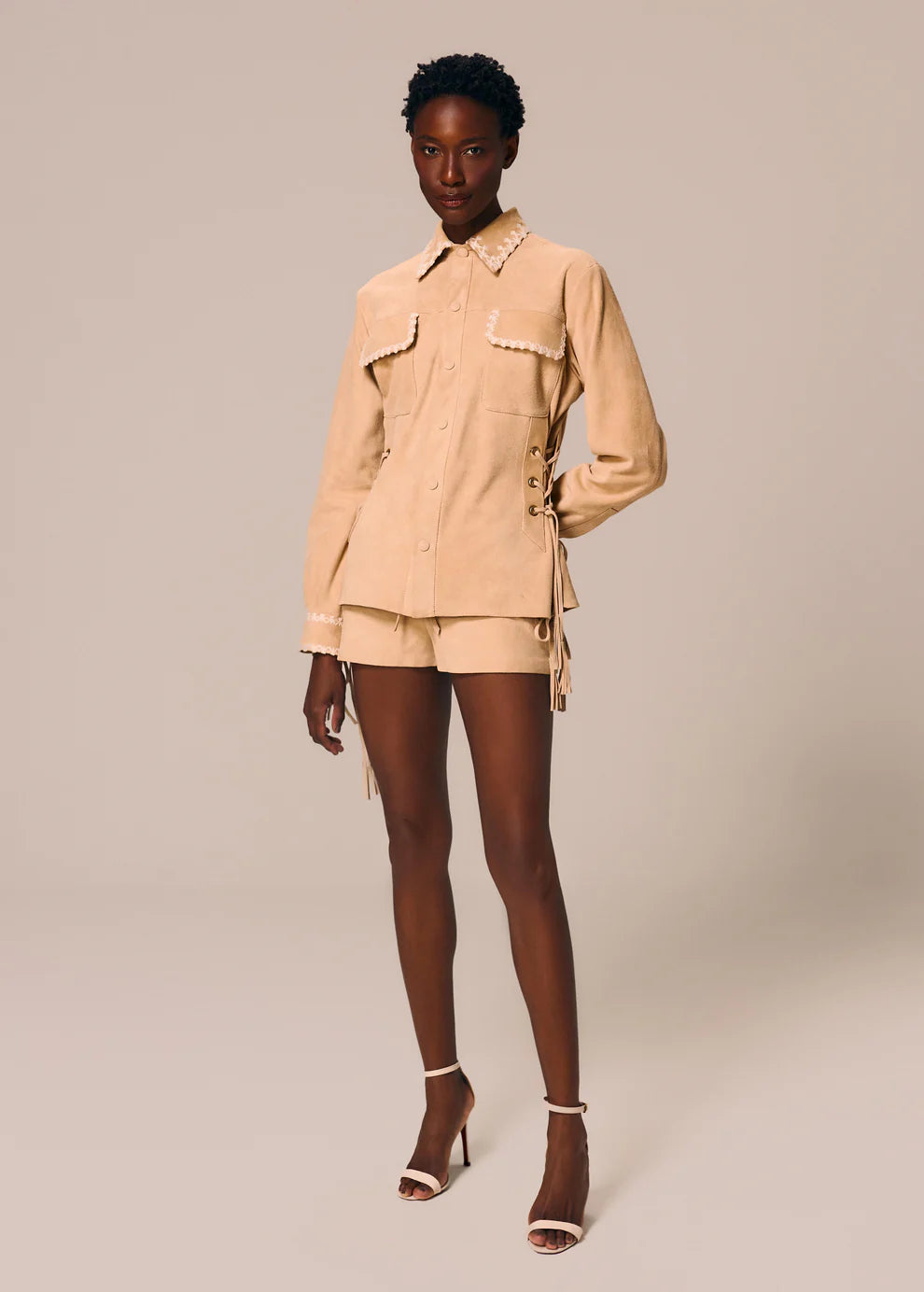 SHORTS CHAMOISE AREIA