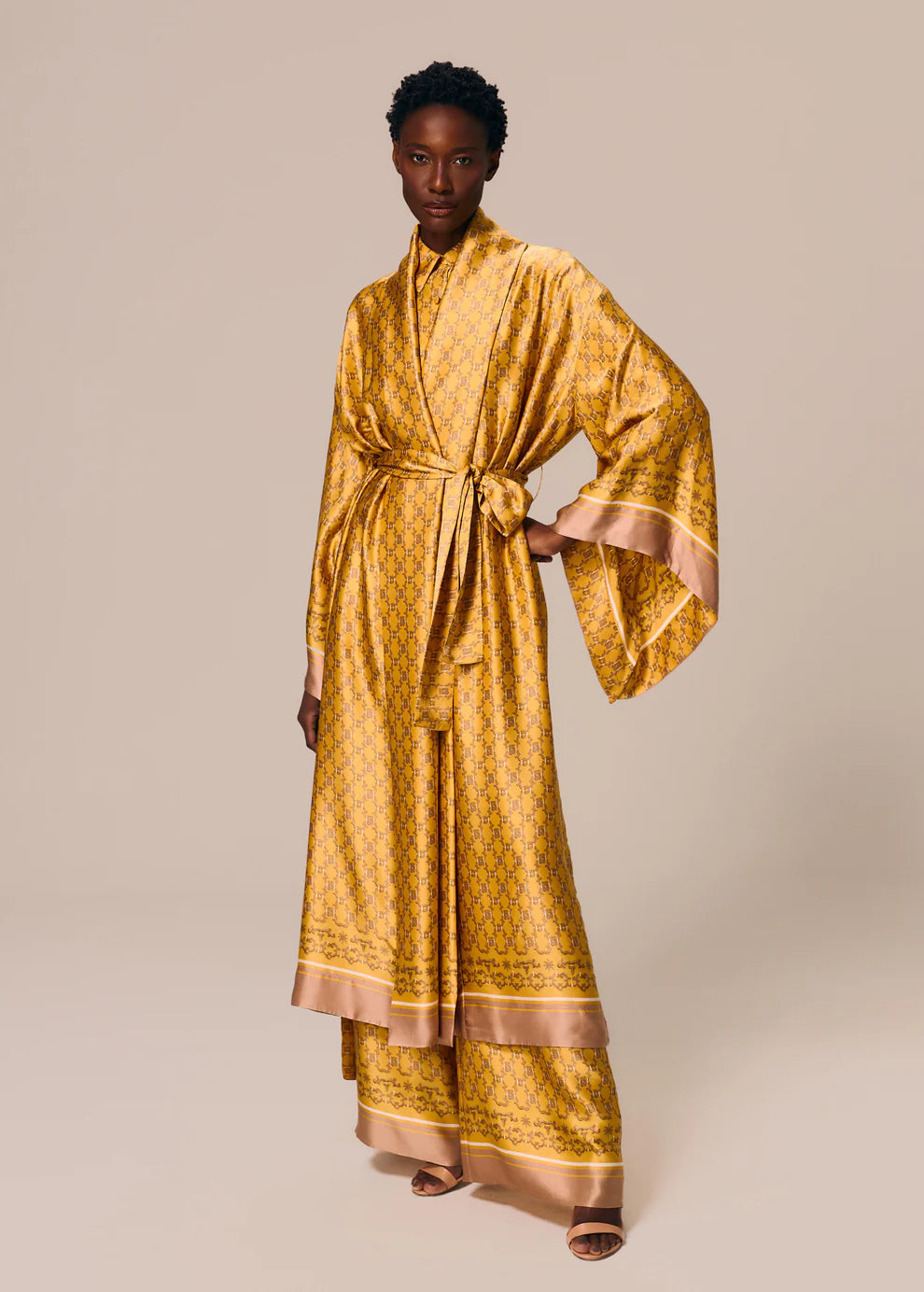 LONG KIMONO WITH SASH SOL