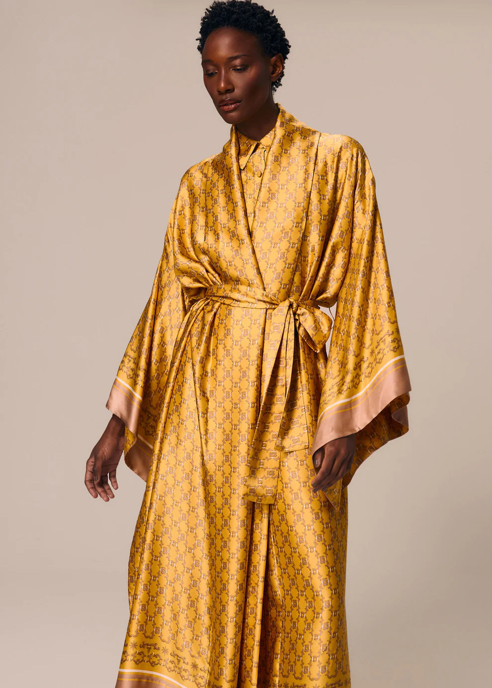 LONG KIMONO WITH SASH SOL
