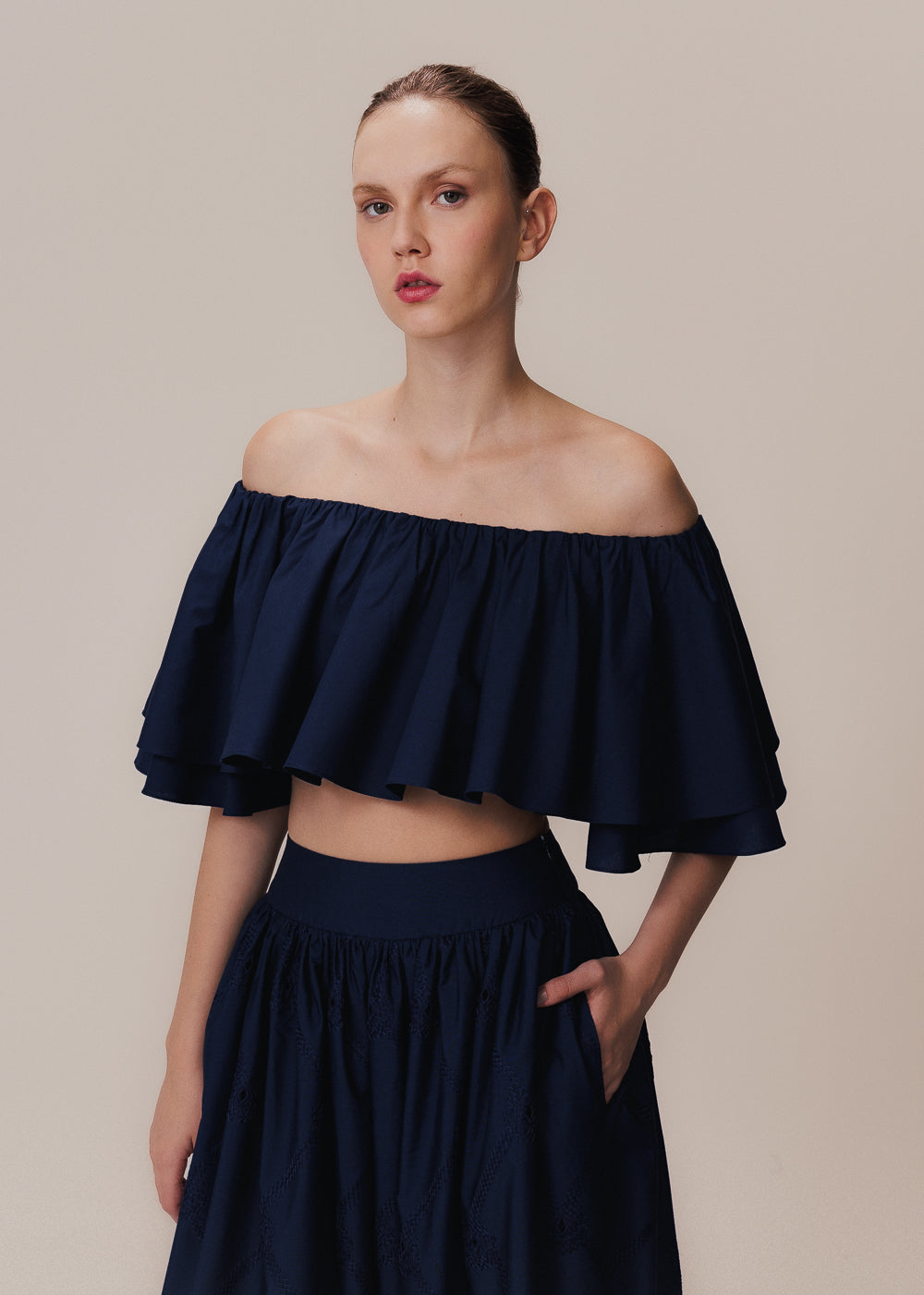 SHORT TOP NAVY BLUE