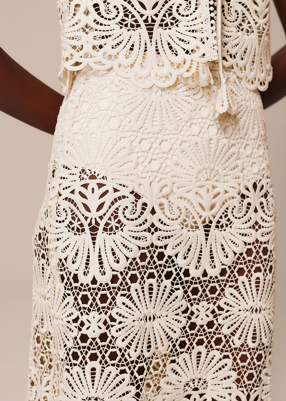 LONG SLIT SKIRT CERAMICA