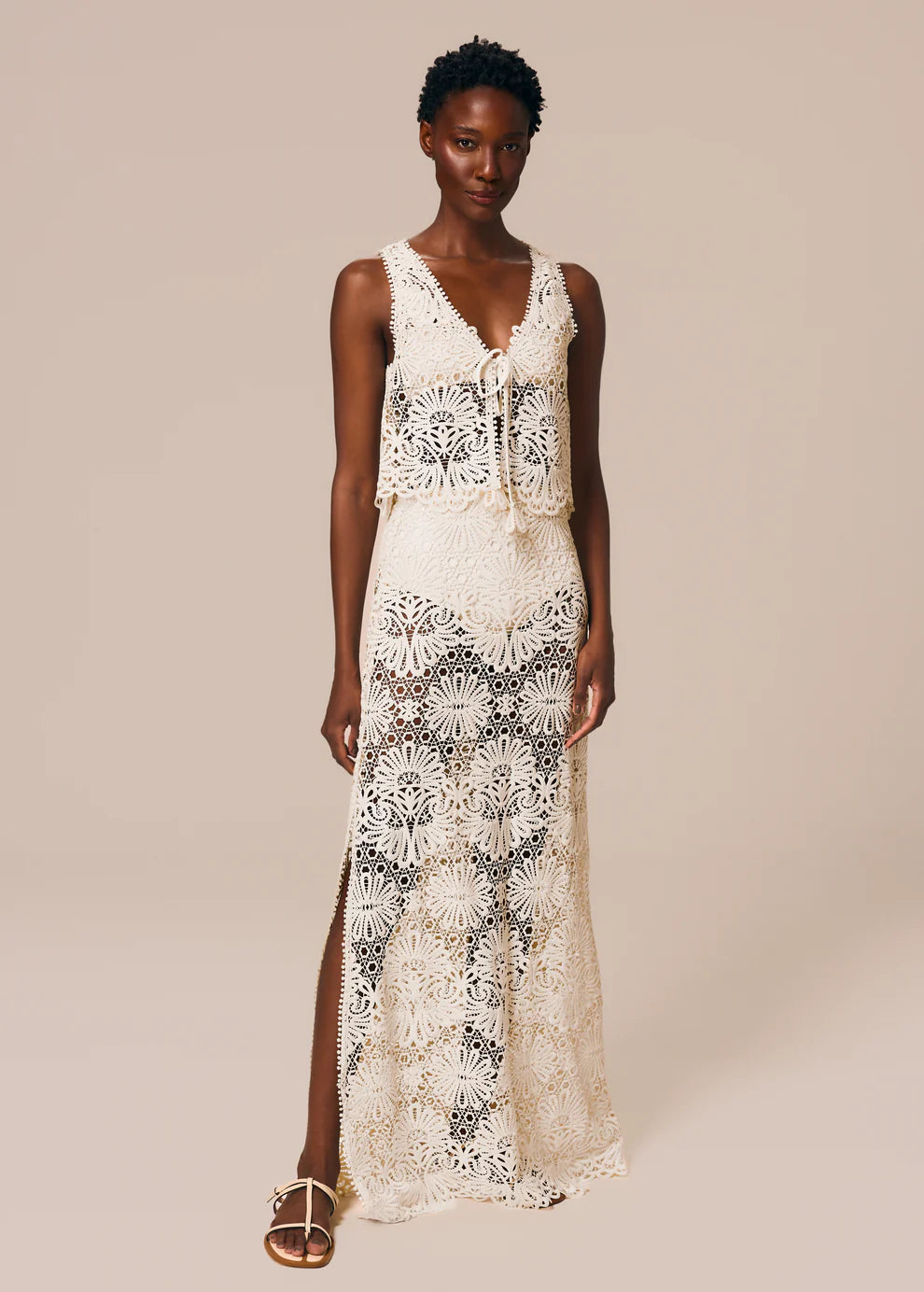 LONG SLIT SKIRT CERAMICA