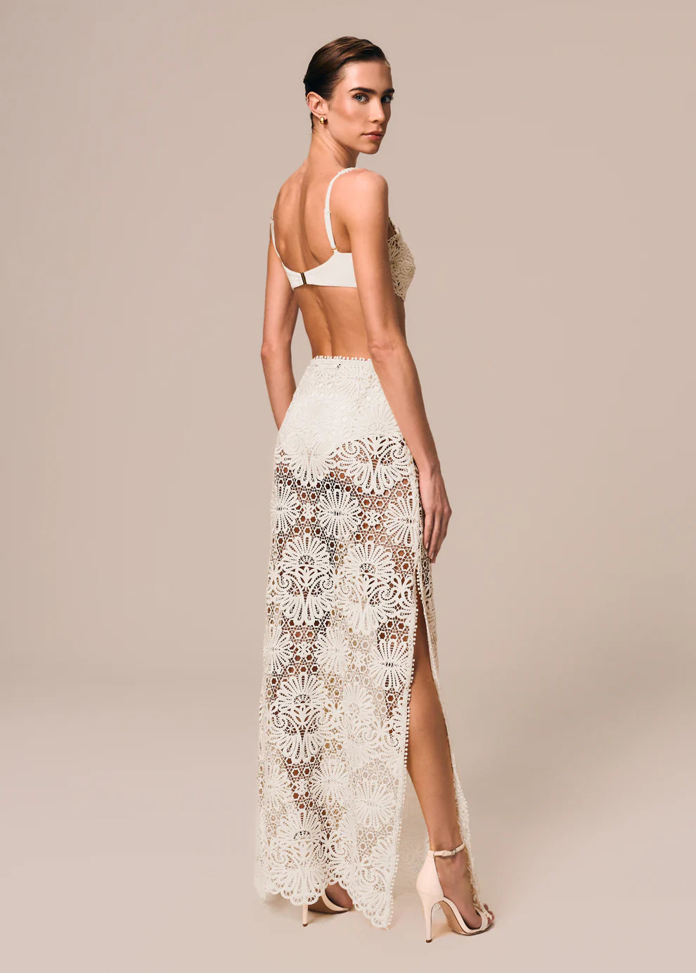 LONG SLIT SKIRT CERAMICA