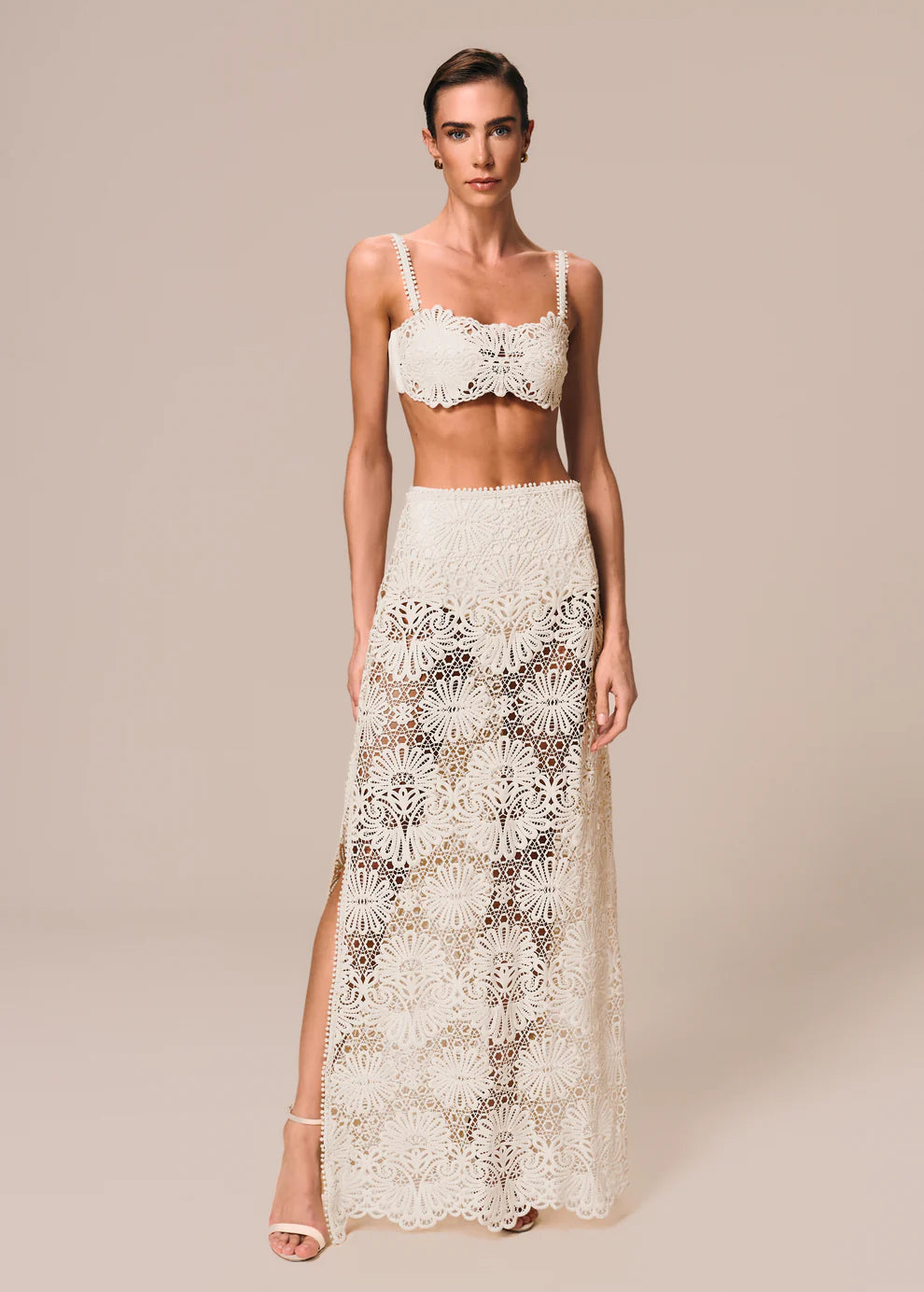 LONG SLIT SKIRT CERAMICA