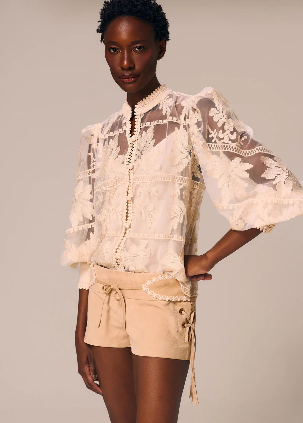 SHORTS CHAMOISE AREIA