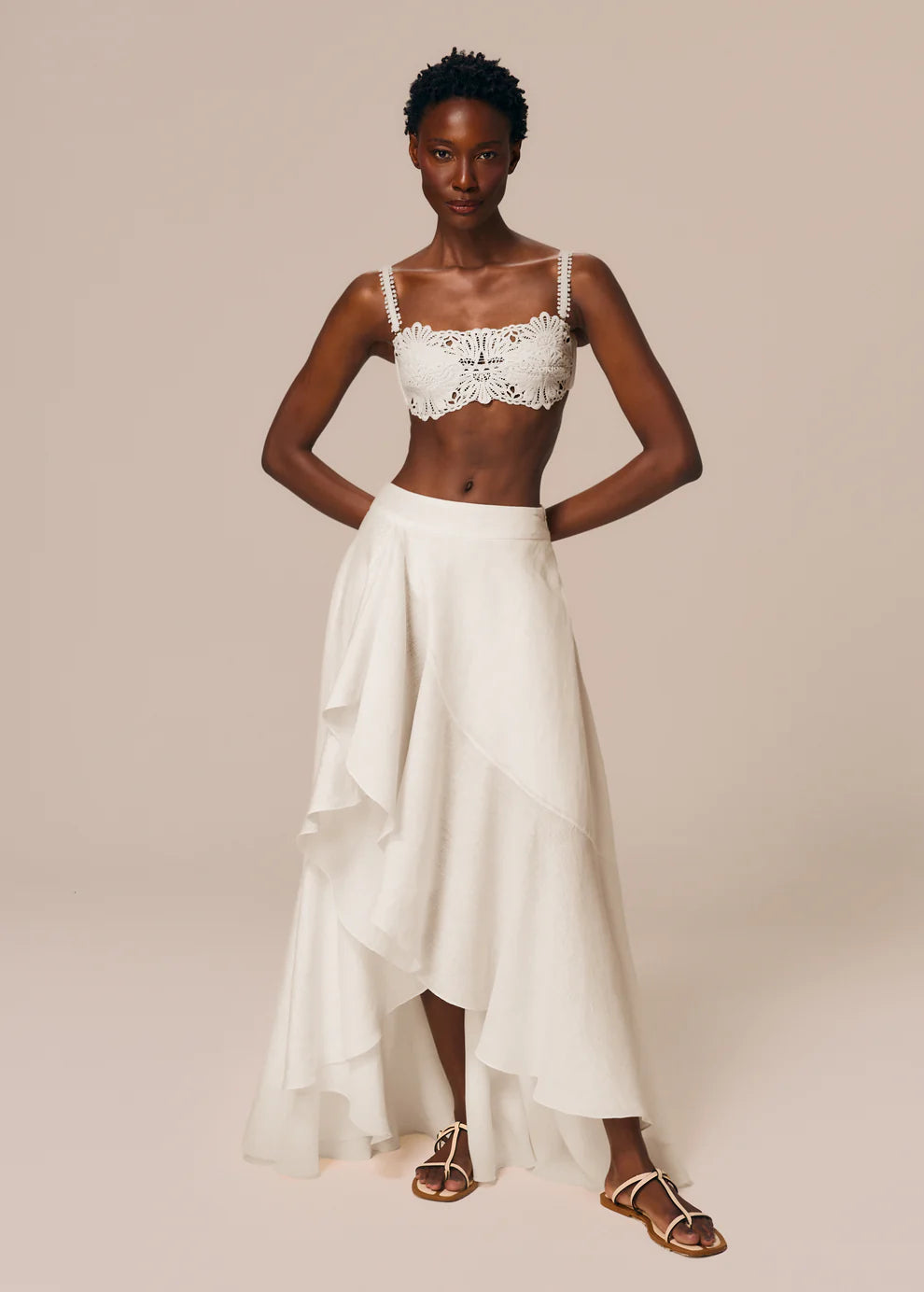 BANDEAU TOP WITH STRAPS PEDRA