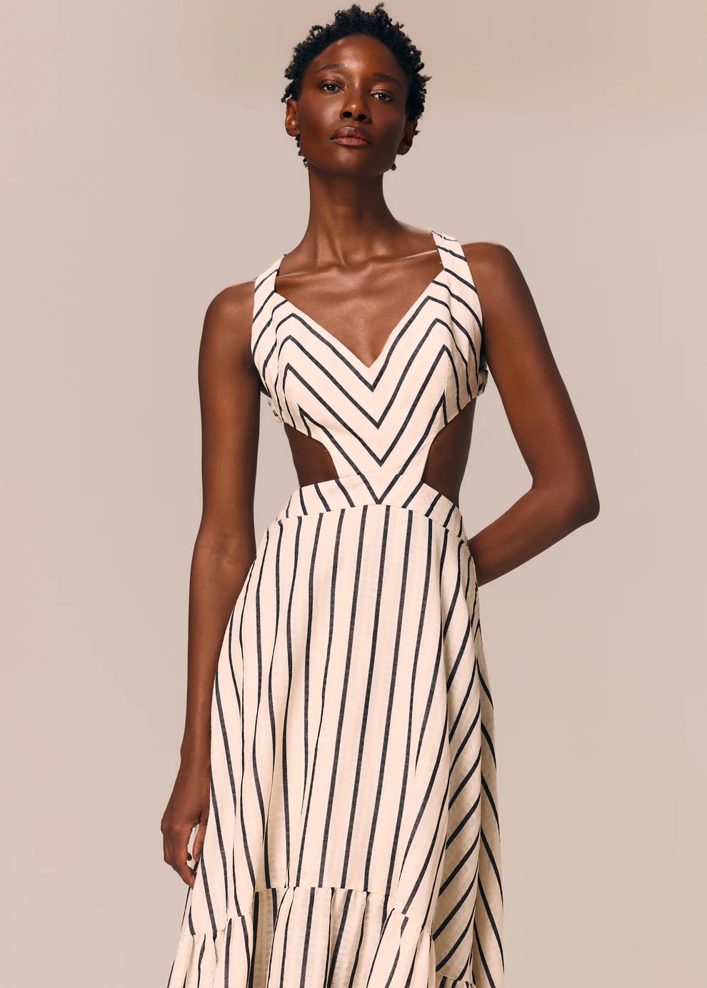 CUTOUT LONG DRESS ETERNO