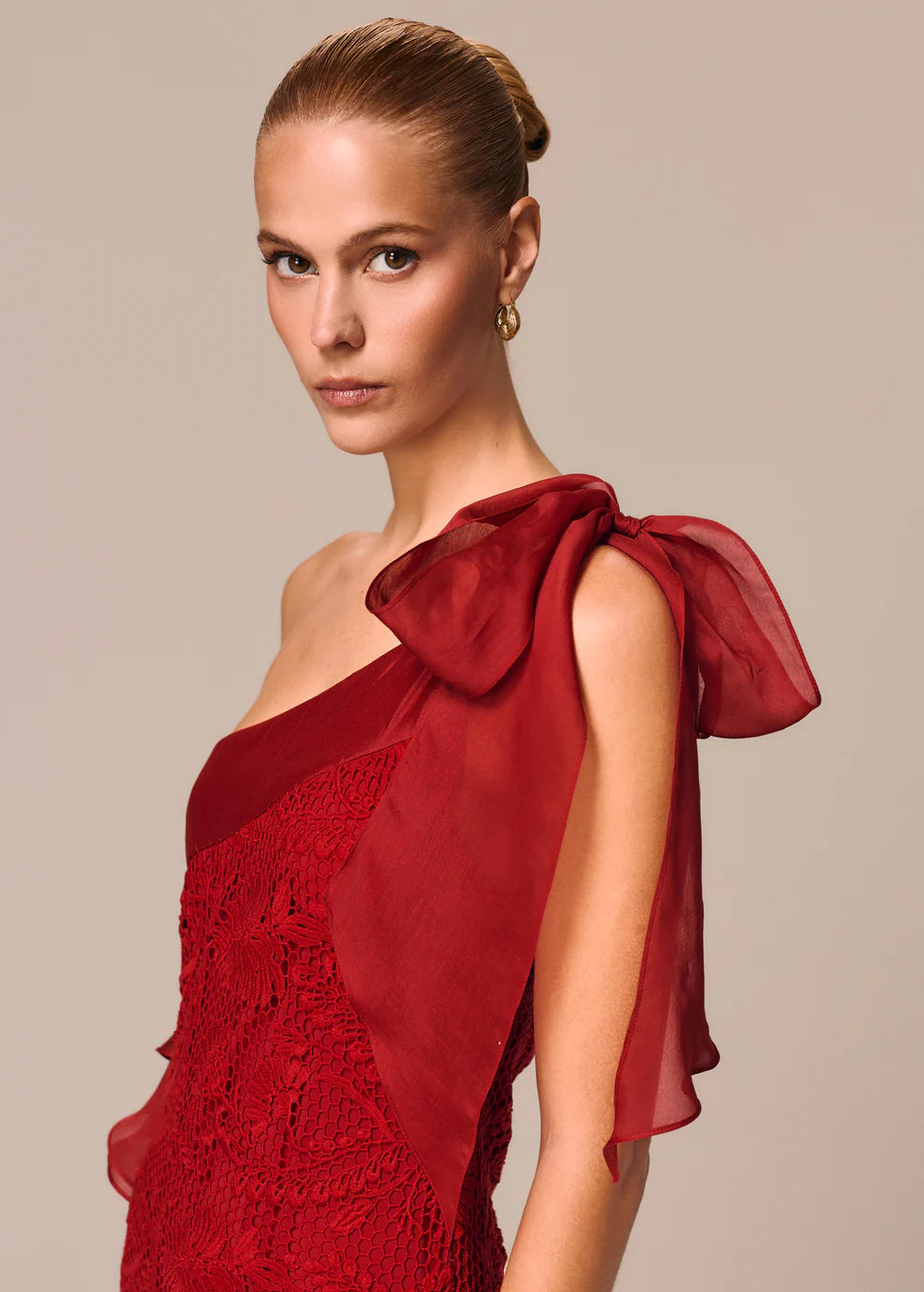 ASYMMETRIC DRESS WITH RUFFLES RADICE