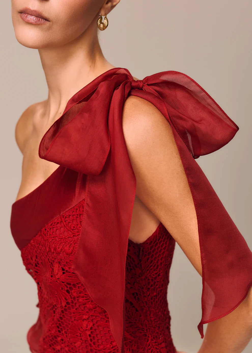 ASYMMETRIC DRESS WITH RUFFLES RADICE